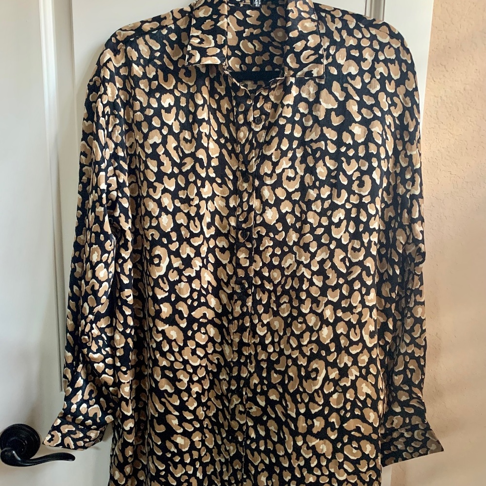 Missguided Animal Print Shirt